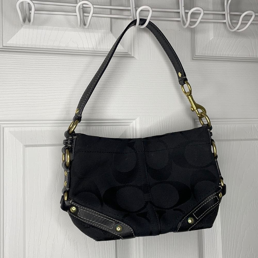 Vintage coach mini shoulder bag gold hardware